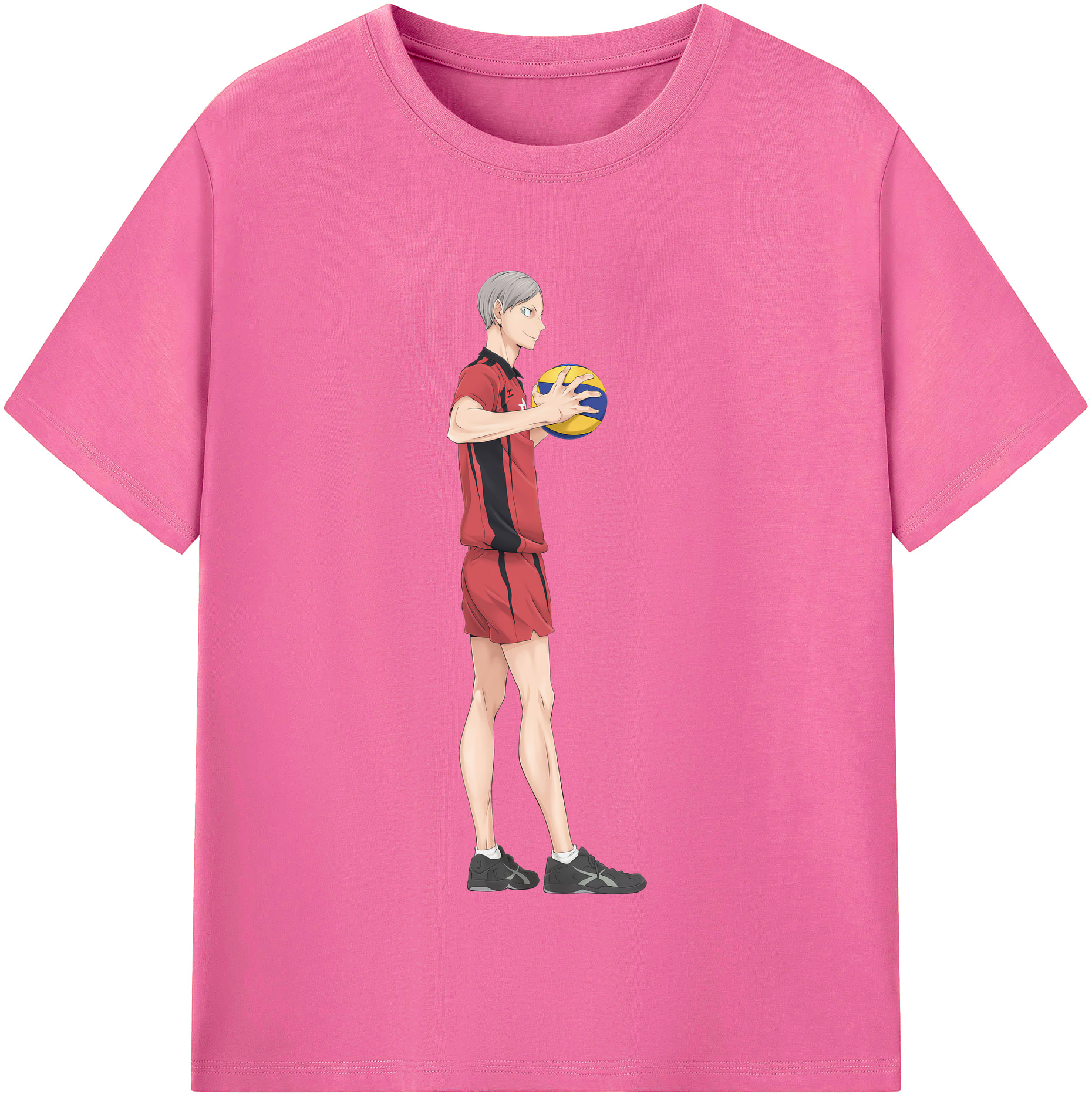 （画像用） ハイキュー!! Haikyu!! レディースカジュアルプリントTシャツ（綿100％）